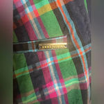 Anne Klein  Woman’s Size 12 Multi Color Plaid Ankle Length Slim Pants Academia Photo 4