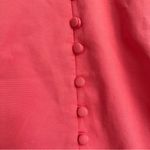 ZARA  women’s medium pink coral button mini skirt micro mini preppy pleated Photo 3