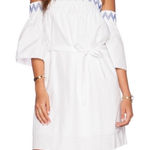 Rebecca Minkoff Cleo Boho Vacation Lightweight Cotton Off The Shoulder Dress Photo 0