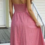 Posiemay’s Boutique Red Gingham Picnic Dress Size M Photo 1
