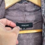 Kaktus Sweater Vest Womens XL Purple Acrylic Knit Abstract Print Cowl Neck Photo 3