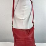 The Sak Iris Crossbody Bag In Red Pebbled Leather Zip Handbag Purse Photo 1