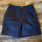 Liz Claiborne  Women's High Waist Navy Shorts / DG121 Photo 0