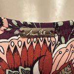 Anne cole Size 10 20M0033 Wine Floral Print Boho Flattering One Piece Swimsuit Photo 5