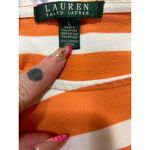 Ralph Lauren Lauren  Orange Striped Top - Women's Size Large Photo 3