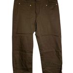 Larry Levine 8/10  Woman Brown capris slack pants Photo 0