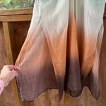 Massimo Dutti  Women's Green And Brown Ombre Long Sleeve Dress Size S Photo 5