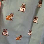 City Studio Cream/Teal Bulldog Print Dress size 5 Photo 5