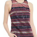 Trina Turk Purple Pink Aracari Sleeveless Round Neck Sequin Tank Top Photo 0