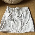 J. Galt White Button-Up Skirt Photo 0