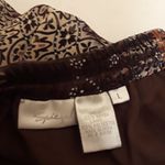 🌞Vintage Speigel Brown Floral Striped Boho Gypsy Maxi Skirt A Photo 1