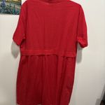 Suzanne Betro XL NWT Red Button Down Tunic Dress With Pockets . (☑️Color) Photo 4