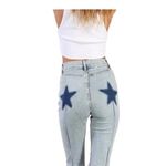 Revice Denim REVICE‎ Women's Light Blue Wash Uptown Rising Star Raw Hem Jeans Size 26 Photo 1