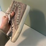 Vintage Havana High-Top Sneakers with Star Studded Accents Silver Photo 4