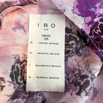 IRO  Minak Sleeveless Ruffle Crop Top Purple Multi Size FR 38 or US 6 Photo 4