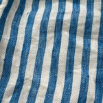 Faherty  Cypress Linen Stripe Belted Shorts | Blue/White | XS Photo 5