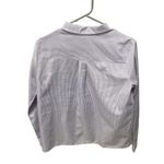 English Factory Blue and White Striped Embellished Blouse Photo 1