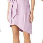 Wish  Rise‎ Purple One Shoulder Tie Waist Asymmetrical Mini Dress Size S Photo 0