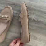 Cole Haan  Suede Driving moccasins Beige with Gold Accent Photo 5