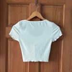 SheIn  Size Extra Small XS Women's Teen Girl White Ribbed Crop Top Photo 4