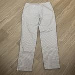 J. McLaughlin  Stretch Ponte Ankle Dress Slacks Pants Size 8 Blue White Photo 2