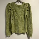 525 America Sweater Pointelle Knit Wool Blend Pear Green Sweater S NWT Revolve Photo 1
