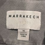 Marrakech Layla Gray Knit Asymmetrical Cropped Moto Jacket Size XS Photo 9