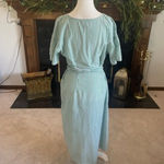 Velvet Tees Velvet by Graham &‎ Spencer Jayel Cotton Stripe Wrap Dress Green Wrap Size XS Photo 5