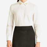 Halogen  Petite Tweed‎ Wool Blend Pencil Skirt Exposed Back Zipper Size 10 NWT Photo 0