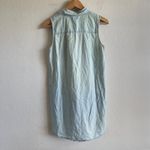 Madewell NWOT  Light Blue Chambray Sleeveless Denim Shirt Dress Cowgirl Womens XS Photo 3