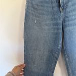 Abercrombie & Fitch curve love 90s Straight ultra high rise Leg Blue Jeans Photo 1
