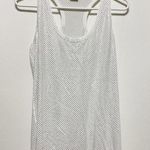 Pinko White Bakugan Embellished Racerback Tank Top Blouse Size M Photo 0