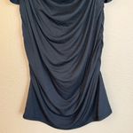 Free People NEW!  BEACH Nassau Mini Little BLACK Dress MEDIUM Bodycon Ruffle $58 Photo 5