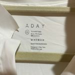 ADAY  Something Borrowed White Button Down Long Sleeve Mock Neck Shirt Size XS Photo 4