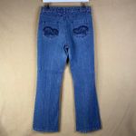 Westport Petite Blue Denim Flare Women's Jeans Embellished Back Pockets *No Tag Size 28 Photo 2