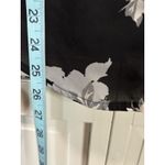 Candie's  Black/Pink Floral Chiffon Sleeveless Keyhole Neck Blouse‎ Size Large Photo 2