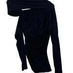 Cult Gaia Black Cut Out Long Sleeve Shirt Sz M Photo 0