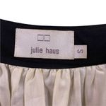 Julie Haus Pink Tan Black Stripe/Floral Silk One Shoulder Dress Size Small Photo 5