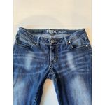 Wrangler Rock 47 By  Women's Ultra Low Rise Embroidered Blue Jeans‎ Size 29 Photo 1