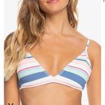 Roxy NWT line up fixed triangle Bikini Top S Multicolor Photo 0