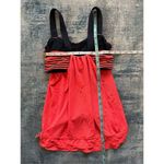 Lululemon  Run: Back On Track Orange Dark Navy Blue Athletic Tank Top Size 4 Photo 3