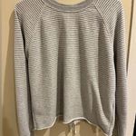 Abercrombie & Fitch Size Medium Grey and White Lightweight Sweatshirt Photo 0