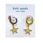 Kate Spade NWOT Kate♠️Spade You’re A Star Huggies Earrings Photo 0
