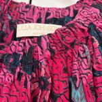 Ulla Johnson Helia Ruched Print Cotton Midi Dress Pink Snapdragon Size 2 Cut Out Photo 8