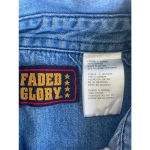 Faded Glory Vintage 90’s Denim Shirt‎ Long sleeve Handmade Patchwork Embroidered 0200 Photo 9
