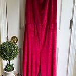 Pretty Little Thing Red Halter Jumpsuit Wide-Leg Photo 0