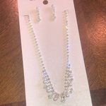 Crystal Avenue Elegant Silver Tone and Faux Pearl Jewelry Set Photo 0