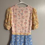 Jun & Ivy  Floral Dress in Pink, Yellow, and Blue Size XXS Photo 7
