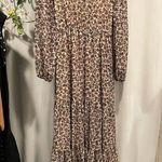 Bagatelle Beautiful  tiered maxi ruffle dress floral scoop neck boho western NWT Photo 9