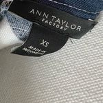 Ann Taylor  • Navy White Patterned Linen Tank Top Photo 6